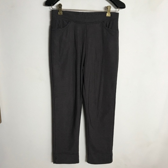 Women’s Micro check skinny stretch Legging Pant lined warm medium - Picture 1 of 7